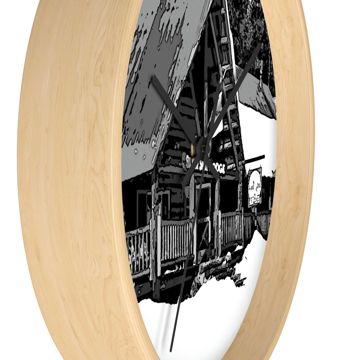 Wall clock ... A Beautiful Lodge & Back-Country Outfitter In A Mountain Town ... 'Dixie, Idaho, November 2022' ... Original Works ...