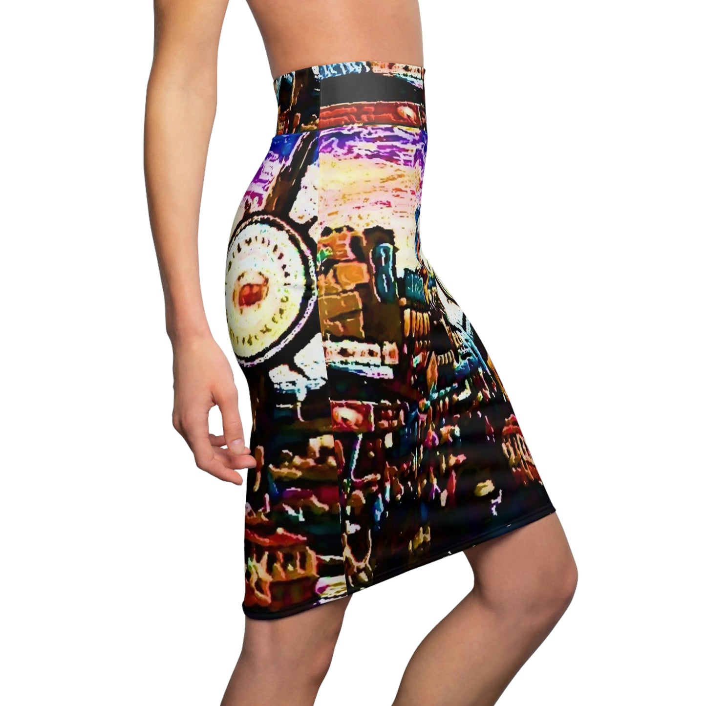 Women's Pencil Skirt ... "No.9 Fishermen's Grotto - Fishermen's Wharf, SF, California" ... Family Archives: 1970's ... Original Works ...