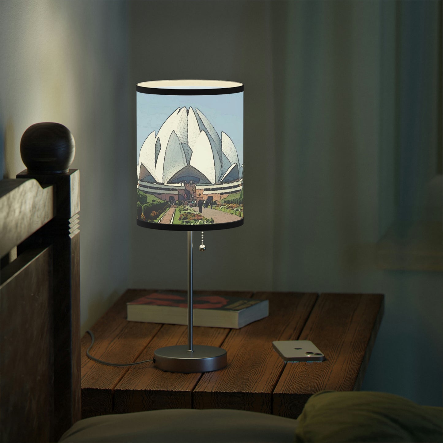 Lamp on a Stand, US|CA plug ... 'Bahai'i House-Of-Worship' ... "Lotus Temple: Delhi, India, 2008" ... Original Works ...