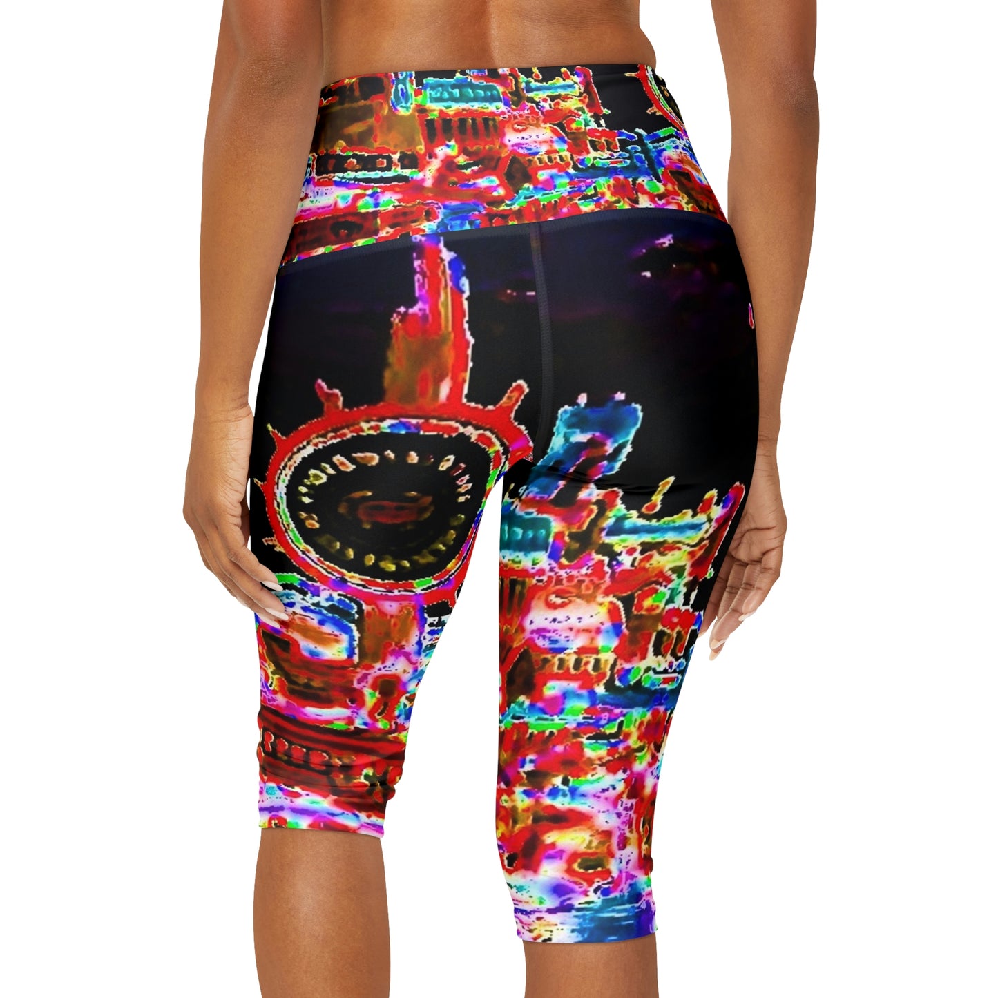 Yoga Capri Leggings ... "No.9 Fishermen's Grotto - Fishermen's Wharf, SF, California" ... Family Archives: 1970's ... Original Works ...