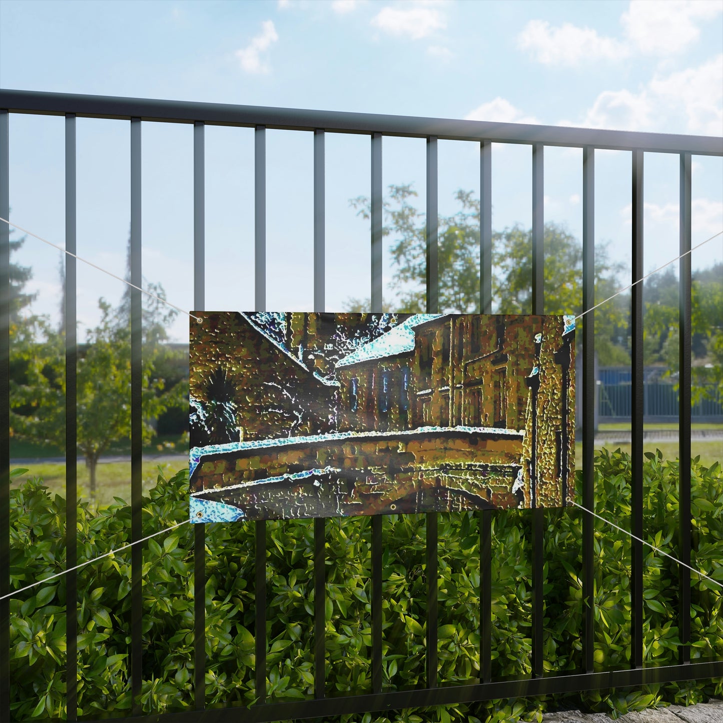 Matte Banner ... Walikng The Streets & Alleys ... 'Strolling The Canals ... '  ... Original Works  ...