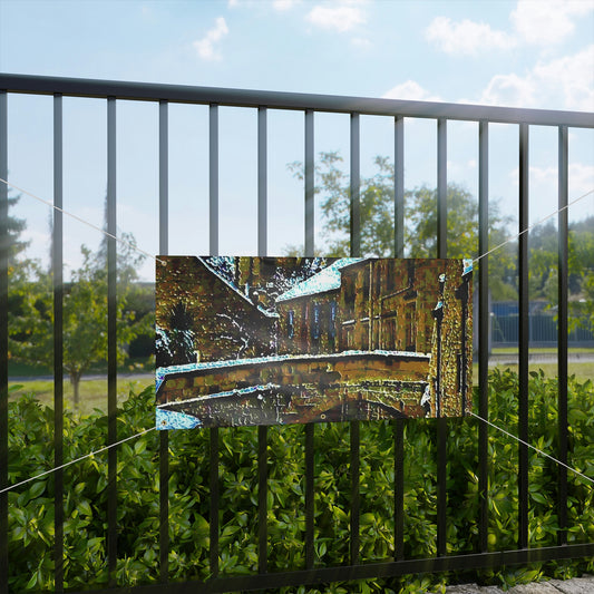 Matte Banner ... Walikng The Streets & Alleys ... 'Strolling The Canals ... '  ... Original Works  ...