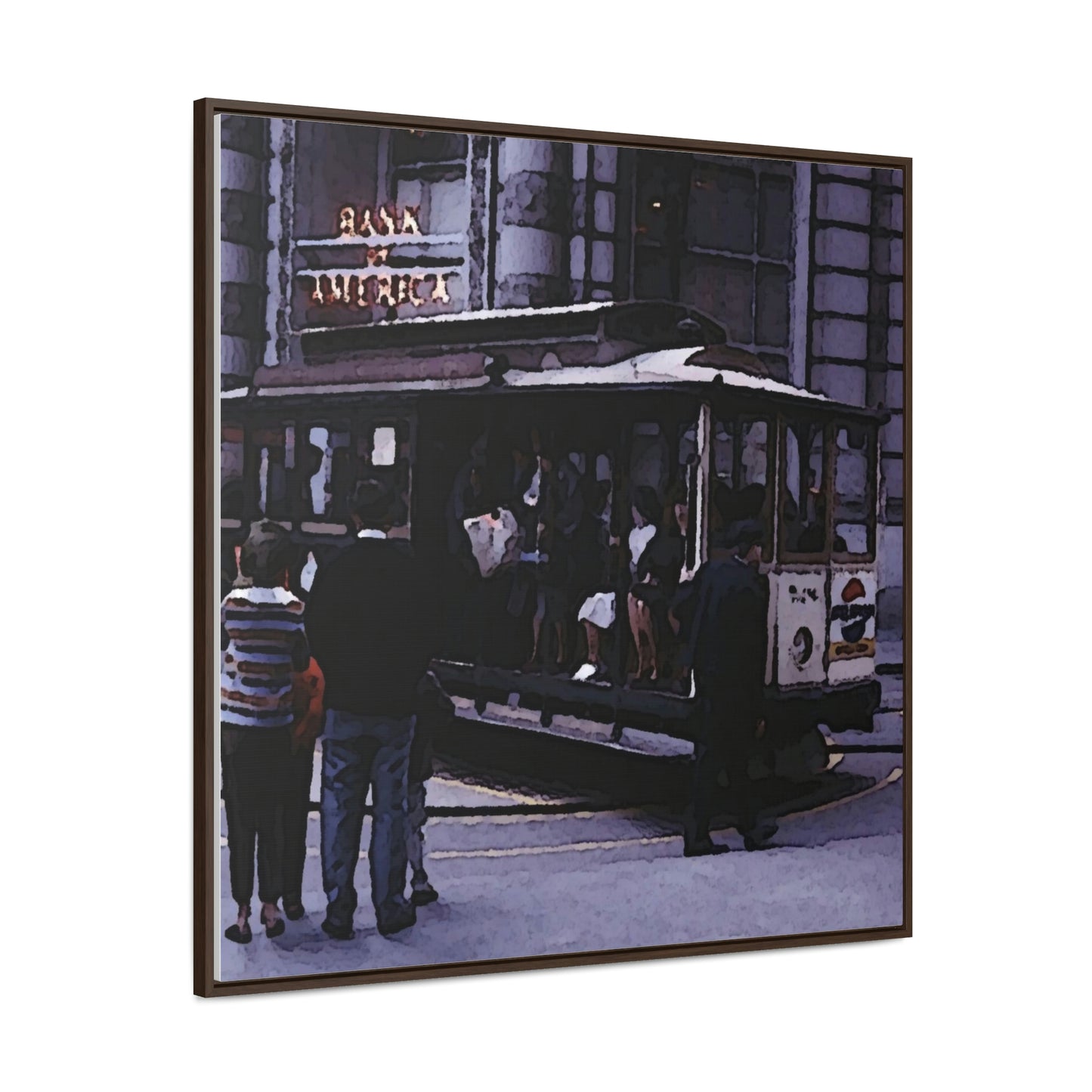 Gallery Canvas Wraps, Square Frame ... San Francisco ... 'Rice-A-Roni-A-San Francisco Treat' ... "A Cable Car Classic" ... Family Archives: 1973 ... Original Works ...
