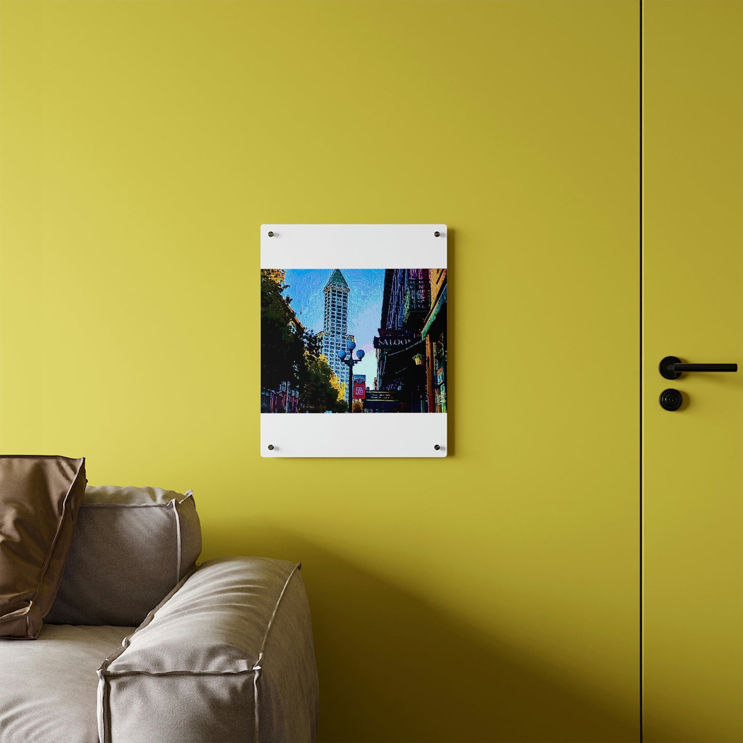 Acrylic Wall Art Panels ...  Pioneer Square & Smith Tower ... 'That World Famous View' ... Colleague Supplied Photo ... Original Works ...