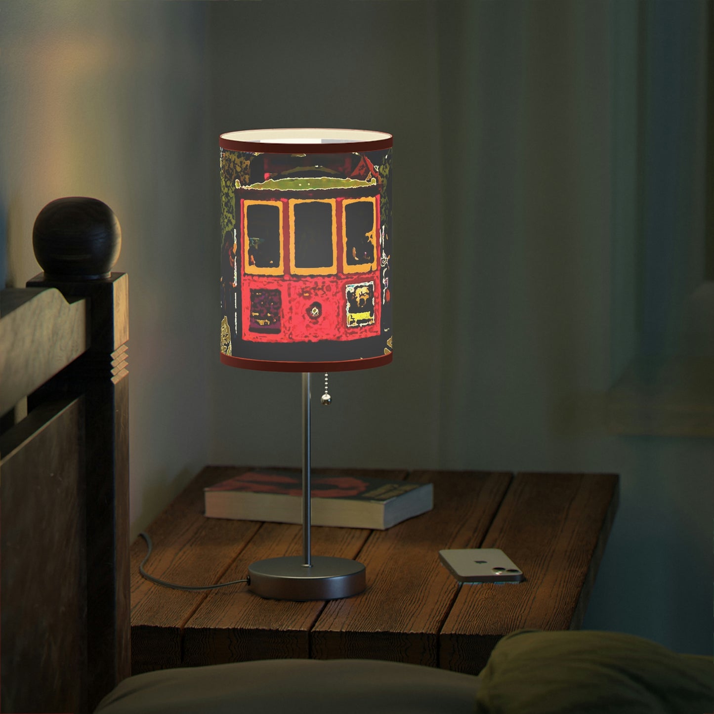 Lamp on a Stand, US|CA plug ... San Francisco ... 'A Rice-A-Roni-A-San Francisco Treat' ... "A Cable Car Classic" ... Family Archives: 1973 ... Original Works ...