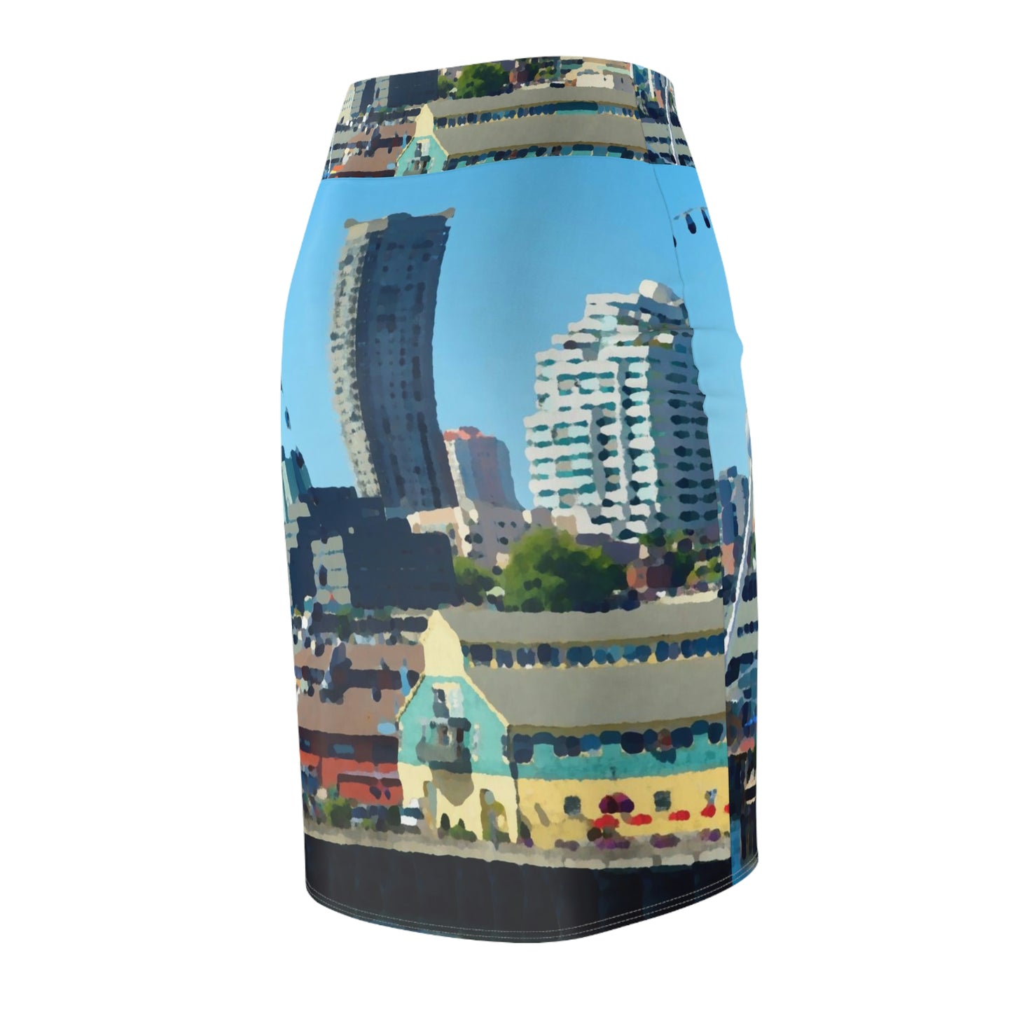 Women's Pencil Skirt ... That Classic Wheel ... 'Seattle's Wheel' ... & Old Classic Waterside Vendors ...  'Family Archives' ... Original Works ...