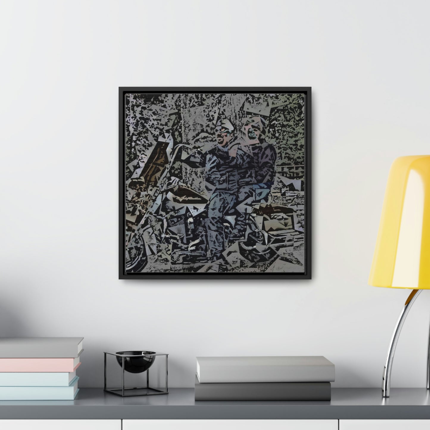 Gallery Canvas Wraps, Square Frame ... The Open Road Beckons ... "Harley 'D' Yearnings ..."  Original Works ...