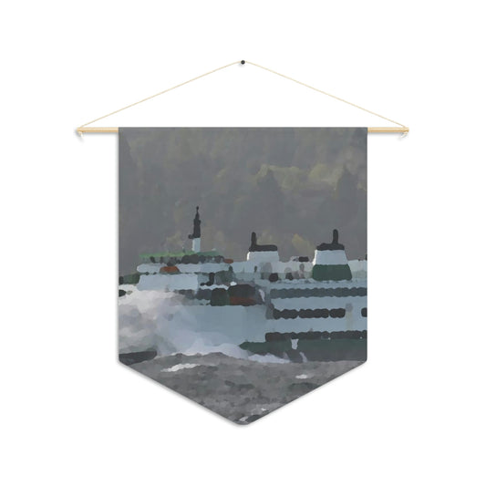 Pennant ... WADOT Ferry Crossing ... "A Very Rough Day" ... Mulkiteo Route ... Family Archives ... Early 1990's' ... Original Works ...