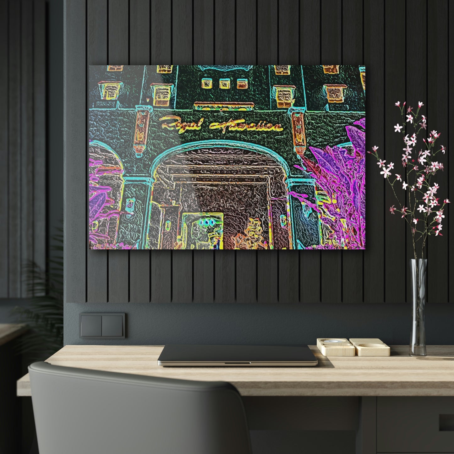 Acrylic Prints ...  "La Grande Entree" At: 'The Pink Palace' ... The Royal Hawai'ian ... Honolulu, HI ... '27Oct2014' ... Original Works ...