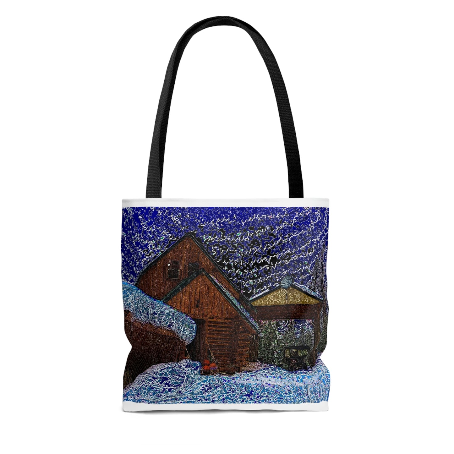 AOP Tote Bag ... "Have A Picnic With ... 'Van Gogh In-The-Snow' ... ". Original Piece.