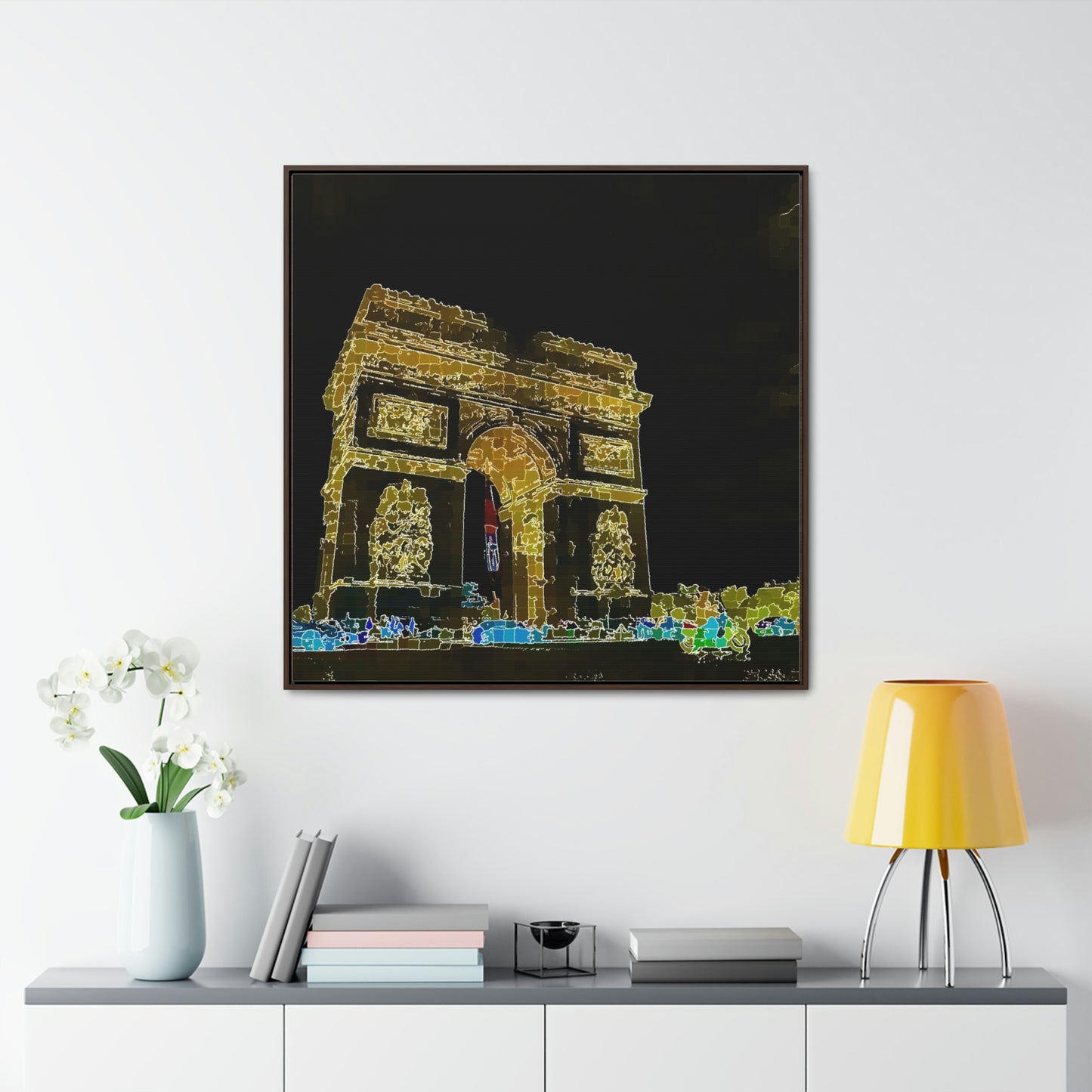 Gallery Canvas Wraps, Square Frame ...  L'Arc de Triomphe ... 'Barbara Joan Bonnell-Holt Photo' ... Circa 1972 ... Oringinal Works ...