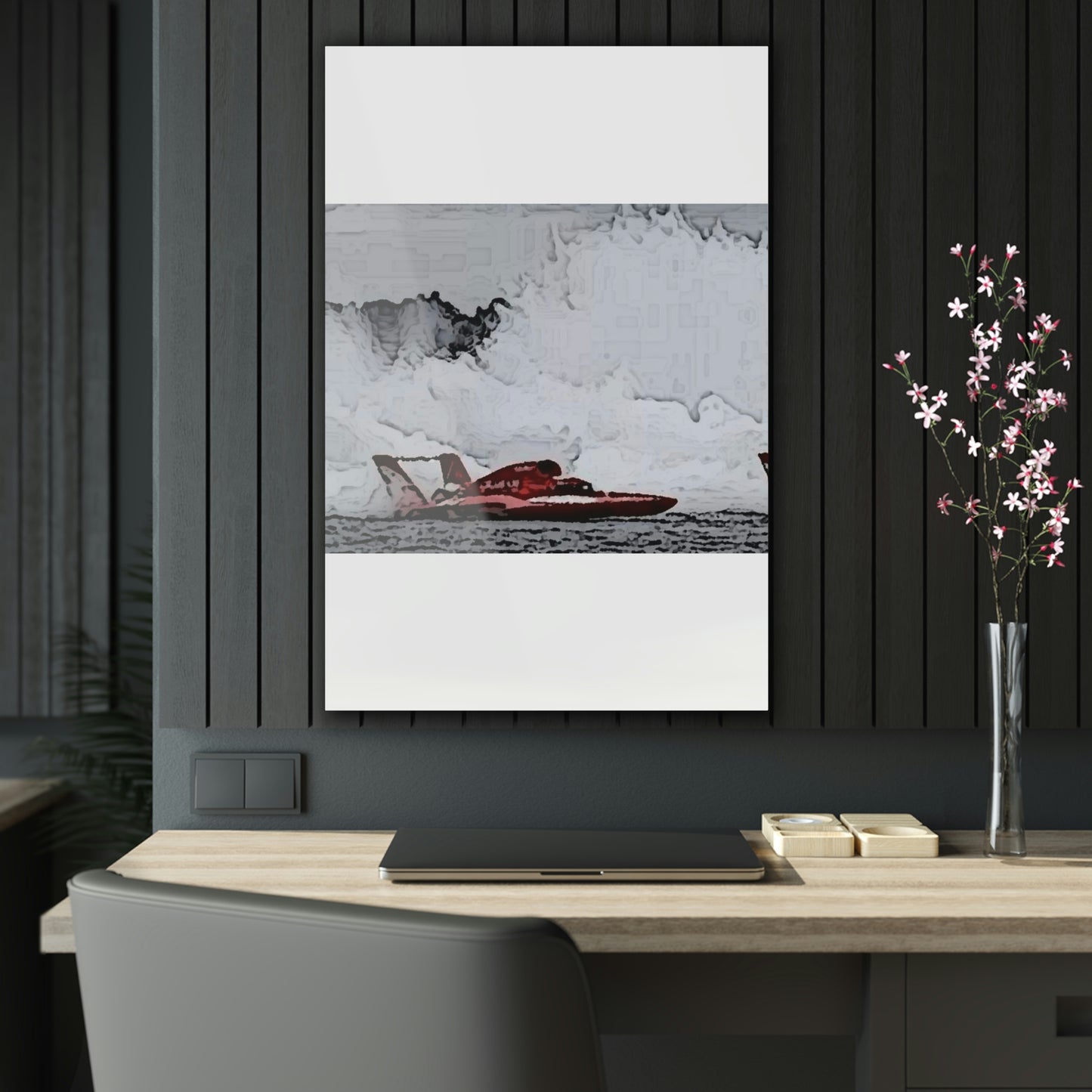 Acrylic Prints ... Seattle Columbia Cup On Lake Washington ... "Dave Wilcox Heads For The Win" ... Associate Gift-Photo ... Original Works ...