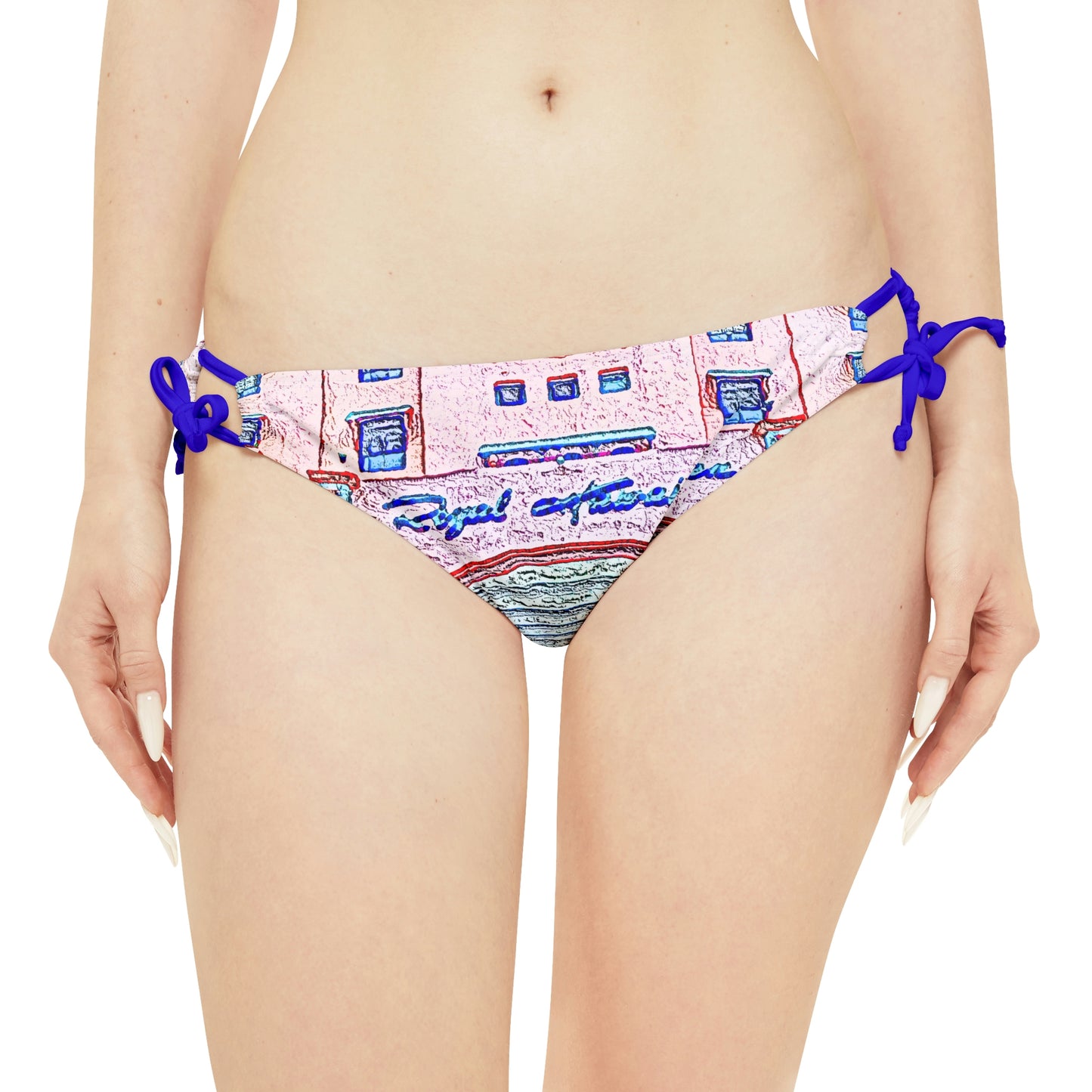 Strappy Bikini Set ... "La Grande Entree" At: 'The Pink Palace' ... The Royal Hawai'ian ... Honolulu, HI ... '27Oct2014' ... Original Works ...