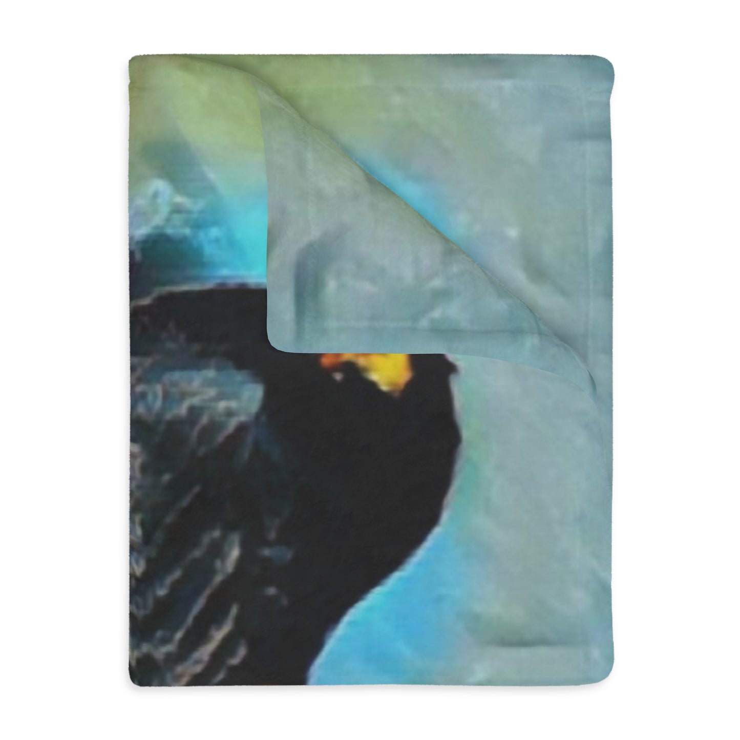Velveteen Minky Blanket (Two-sided print) ... An Extraordinary Humpback Breach ... 'With Explosive Energy' ... Family Archives (KPH) ... Circa: 21st Century. Maui, HI ... Original Works ...