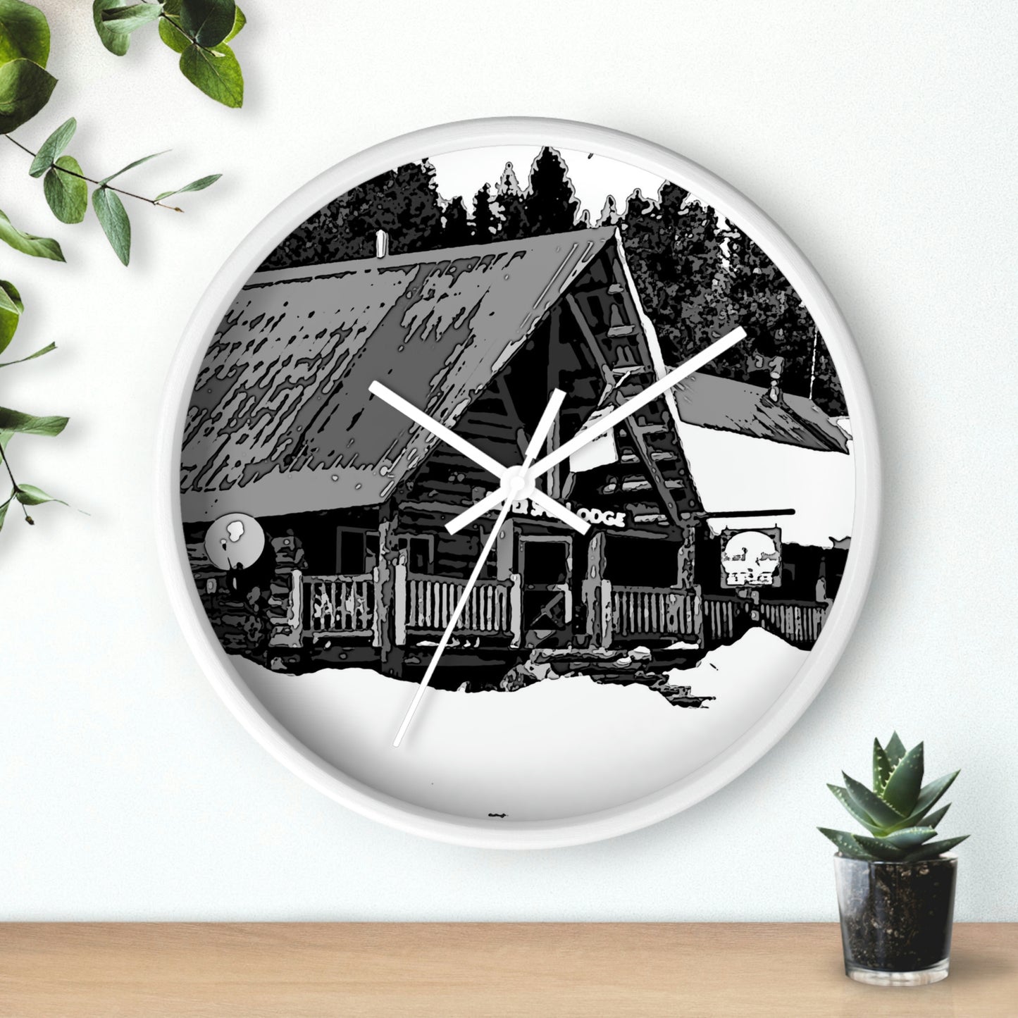 Wall clock ... A Beautiful Lodge & Back-Country Outfitter In A Mountain Town ... 'Dixie, Idaho, November 2022' ... Original Works ...