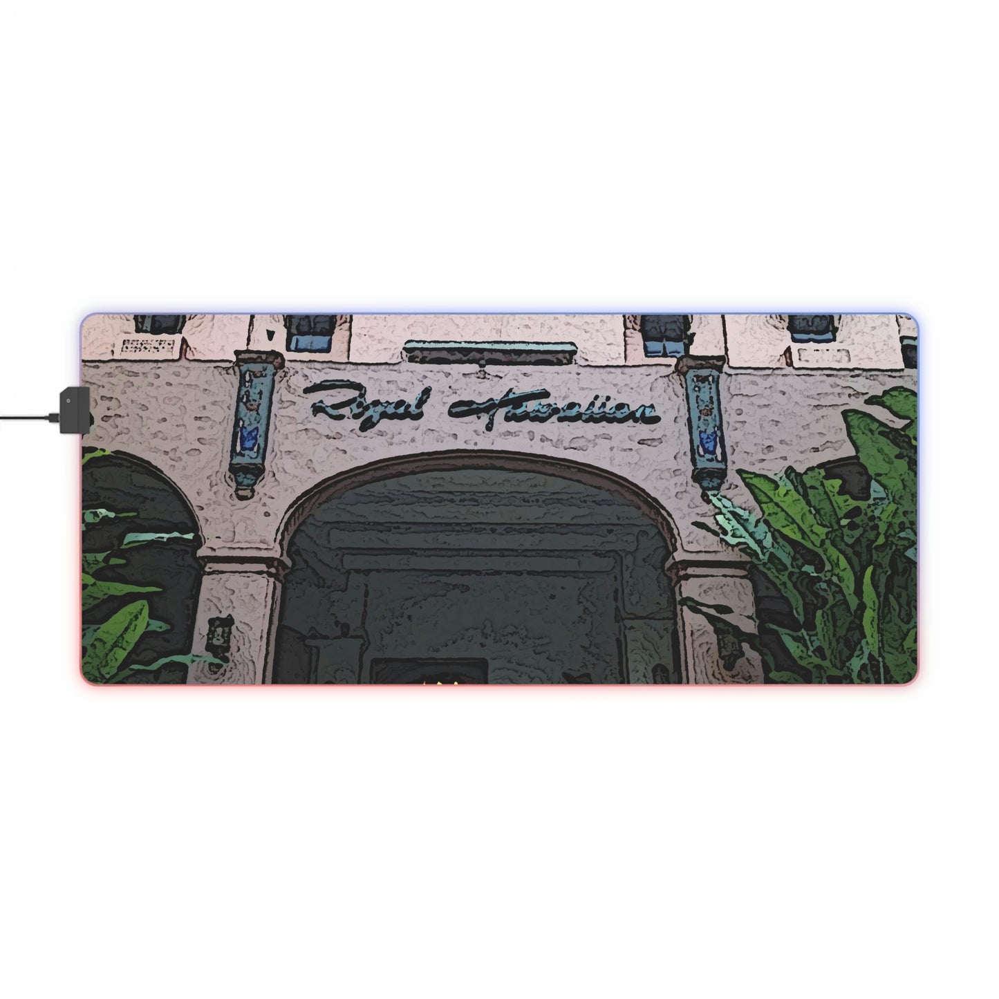 LED Gaming Mouse Pad ... "La Grande Entree" At: 'The Pink Palace' ... The Royal Hawai'ian ... Honolulu, HI ... '27Oct2014' ... Original Works ...