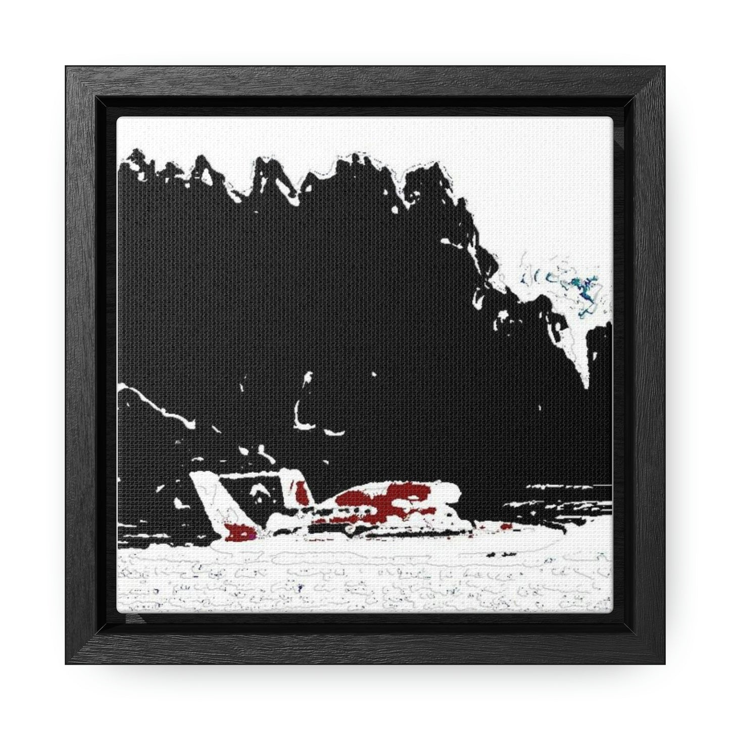 Gallery Canvas Wraps, Square Frame ...  Seattle Columbia Cup On Lake Washington ... "Dave Wilcox Heads For The Win" ... Associate Gift-Photo ... Original Works ...