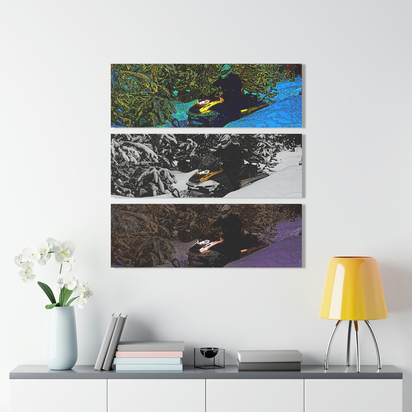 Acrylic Prints (Triptych) ... Yep ... "Another Day ... Riding Through The Wilderness ... " ... February 2023 ... Original Works ...
