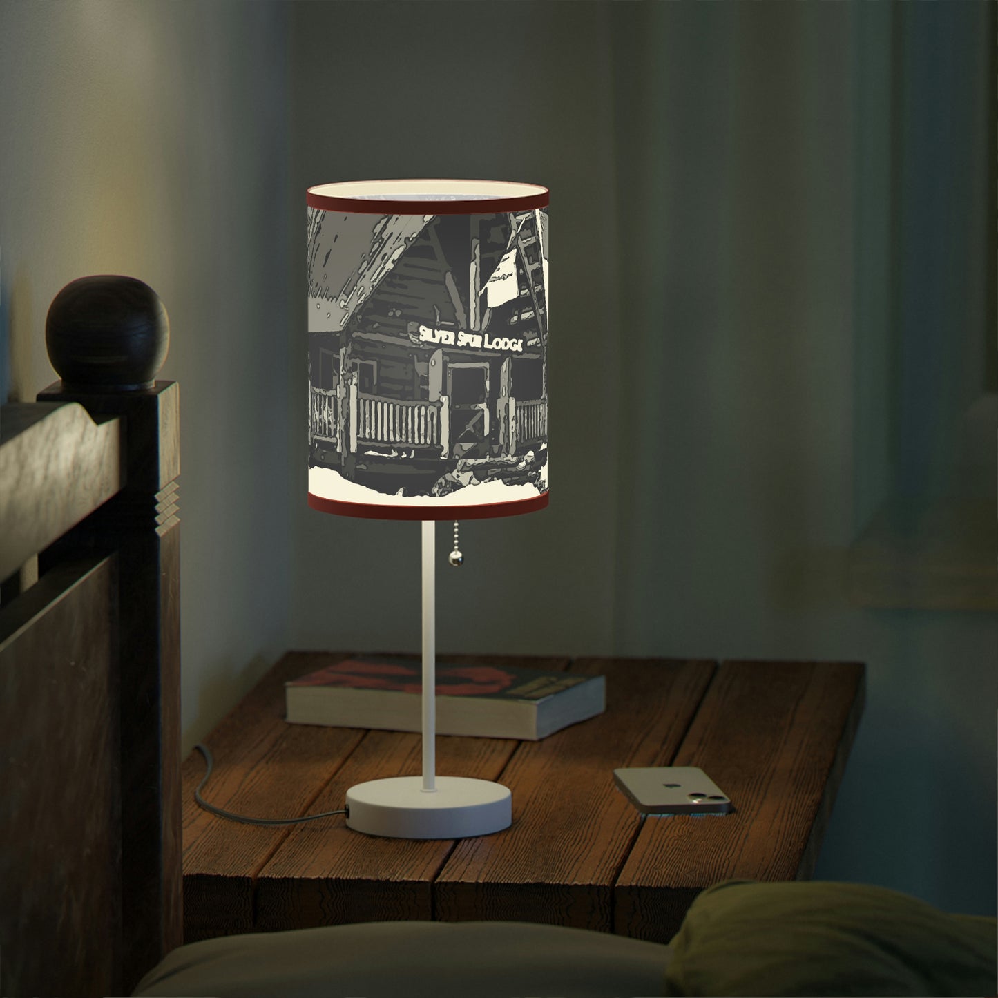 Lamp on a Stand, US|CA plug ... A Beautiful Lodge & Back-Country Outfitter In A Mountain Town ... 'Dixie, Idaho, November 2022' ... Original Works ...