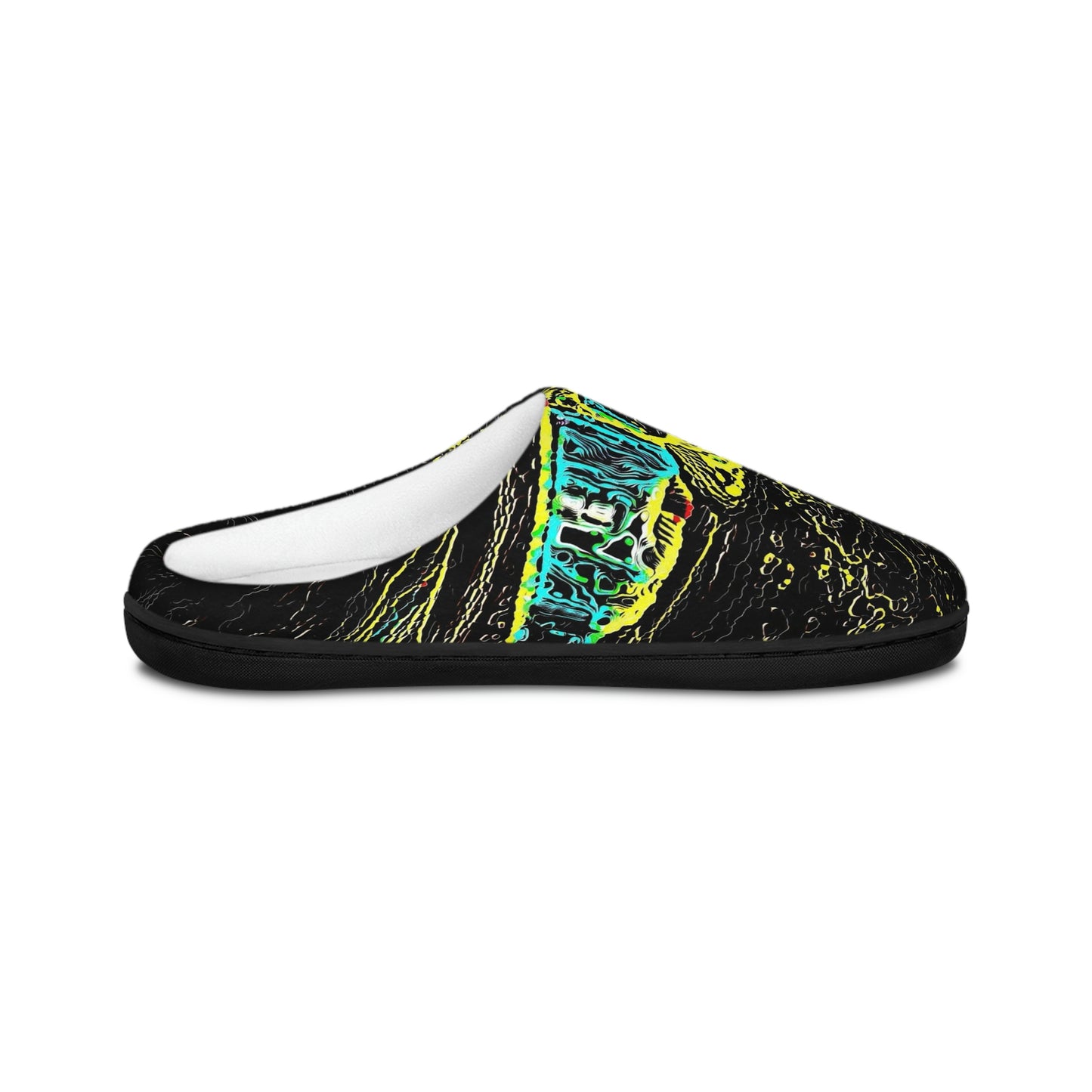 Men's Indoor Slippers ... "Snow Vehicle In Snow Storm At-Rest" ... Circa 12Mar23 ... Central Idaho ... 18-Hours Rendering Time: Original Works ...