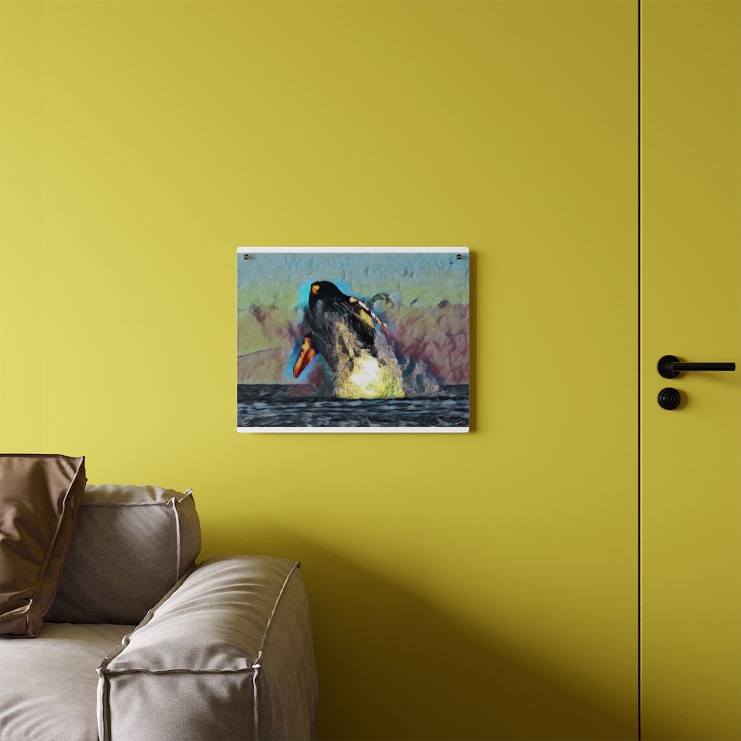 Acrylic Wall Art Panels ... An Extraordinary Humpback Breach ... 'With Explosive Energy' ... Family Archives (KPH) ... Circa: 21st Century. Maui, HI ... Original Works ...