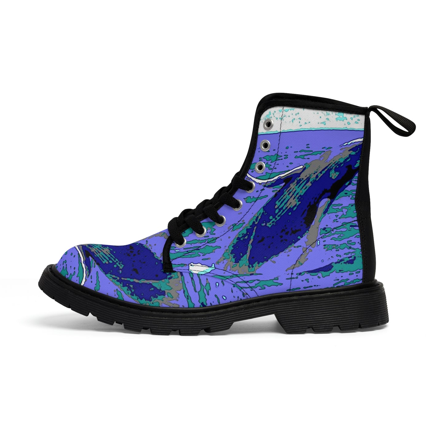 Men's Canvas Boots... Baby Humpback Breaching ... Maui, HI: April 2022 ... "Family Archives: KPH" ... Original Works ...