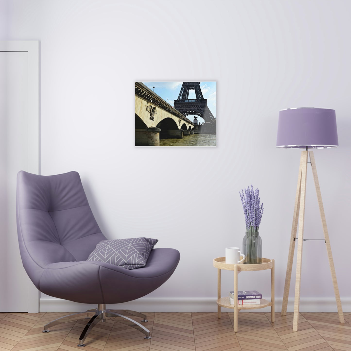 Acrylic Prints ...  Le Tour D'Eiffel ..."Along The Water" ... Barbara Joan Bonnell-Holt ... Le Voyage De Paris: 1972 ... Original Works ...