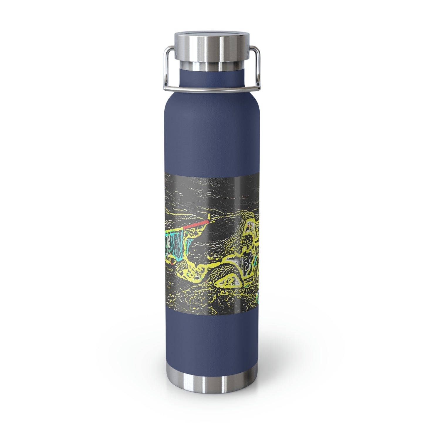 Copper Vacuum Insulated Bottle, 22oz ... "Snow Vehicle In Snow Storm At-Rest" ... Circa 12Mar23 ... Central Idaho ... 18-Hours Rendering Time: Original Works ...
