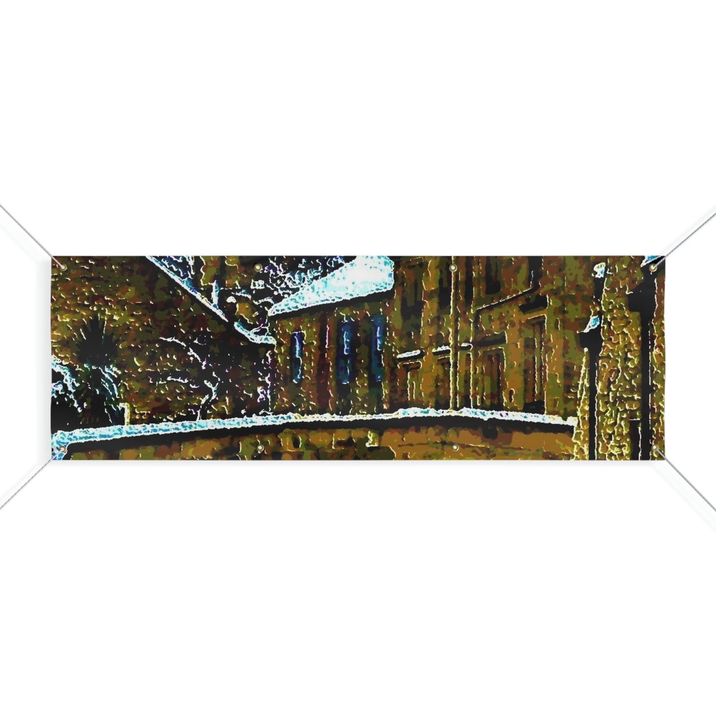Matte Banner ... Walikng The Streets & Alleys ... 'Strolling The Canals ... '  ... Original Works  ...