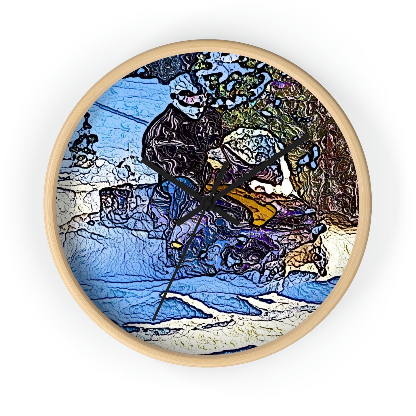 Wall clock ... Blasting Through-The-Powder ... 'Central Idaho Mounains ... ' 2Dec22 ...
