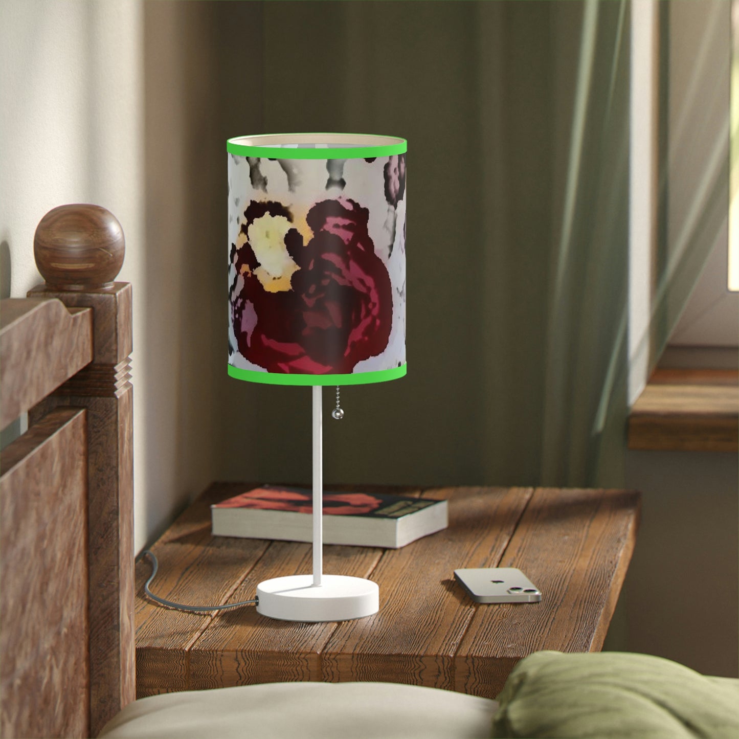 Lamp on a Stand, US|CA plug ... "A Friendly Flower" ... Pointsettia 'Pointing' ... Original Works ... (Supplied Photograph) ...
