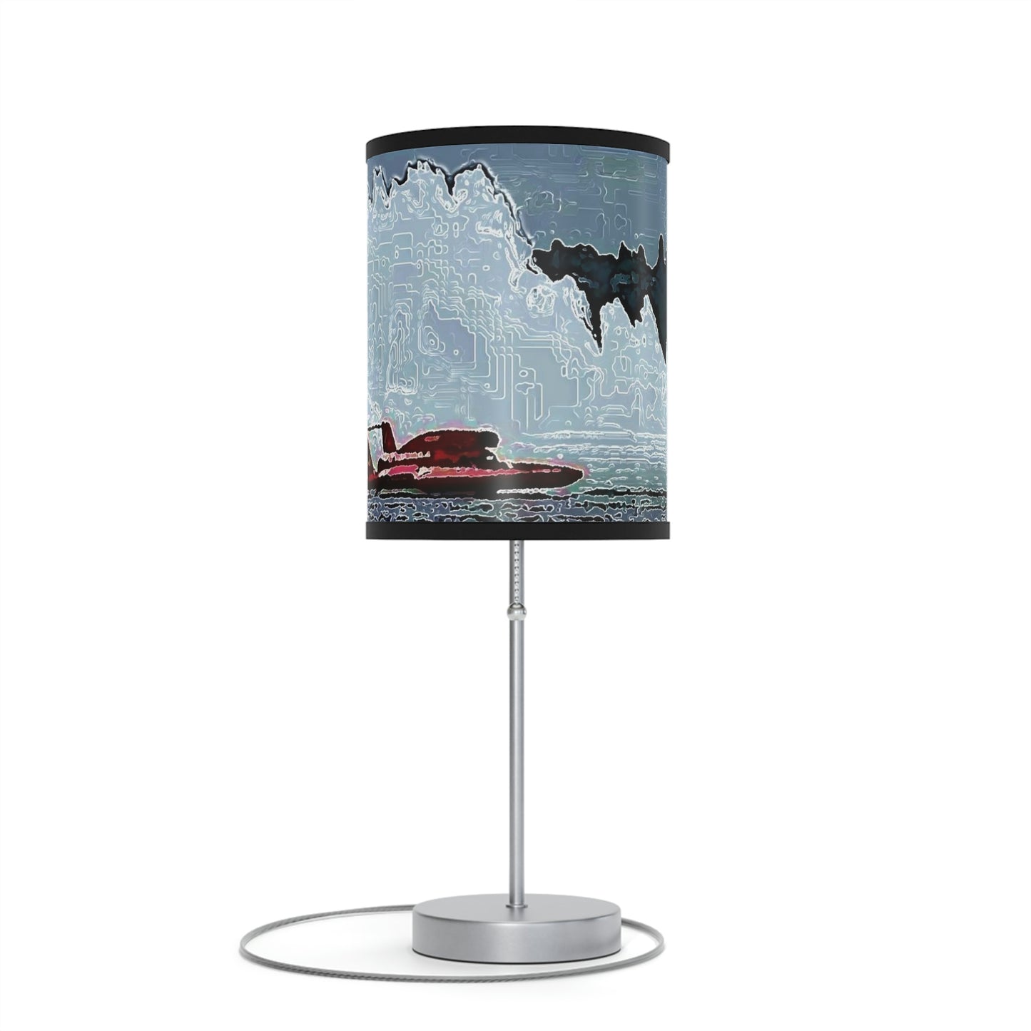 Lamp on a Stand, US|CA plug ... Seattle Columbia Cup On Lake Washington ... "Dave Wilcox Heads For The Win" ... Associate Gift-Photo ... Original Works ...