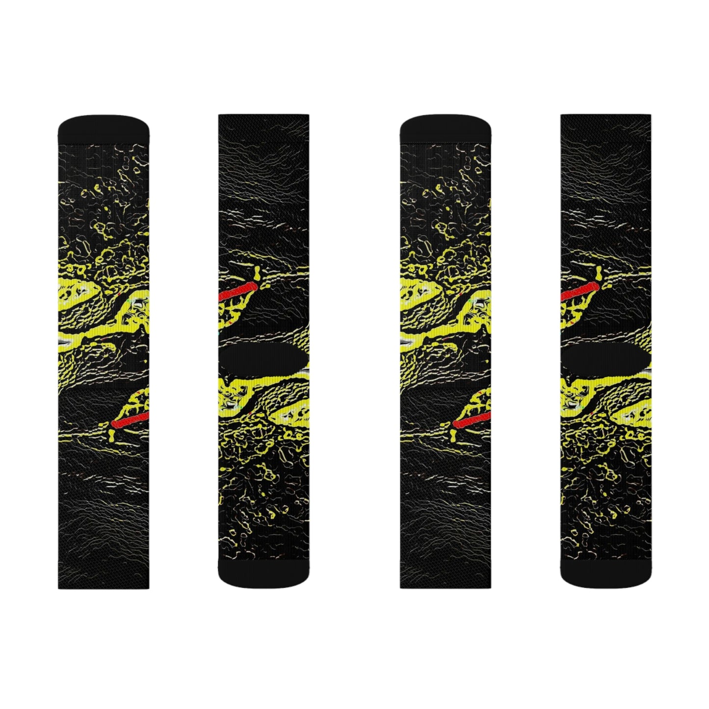 Sublimation Socks ... "Snow Vehicle In Snow Storm At-Rest" ... Circa 12Mar23 ... Central Idaho ... 18-Hours Rendering Time: Original Works ...