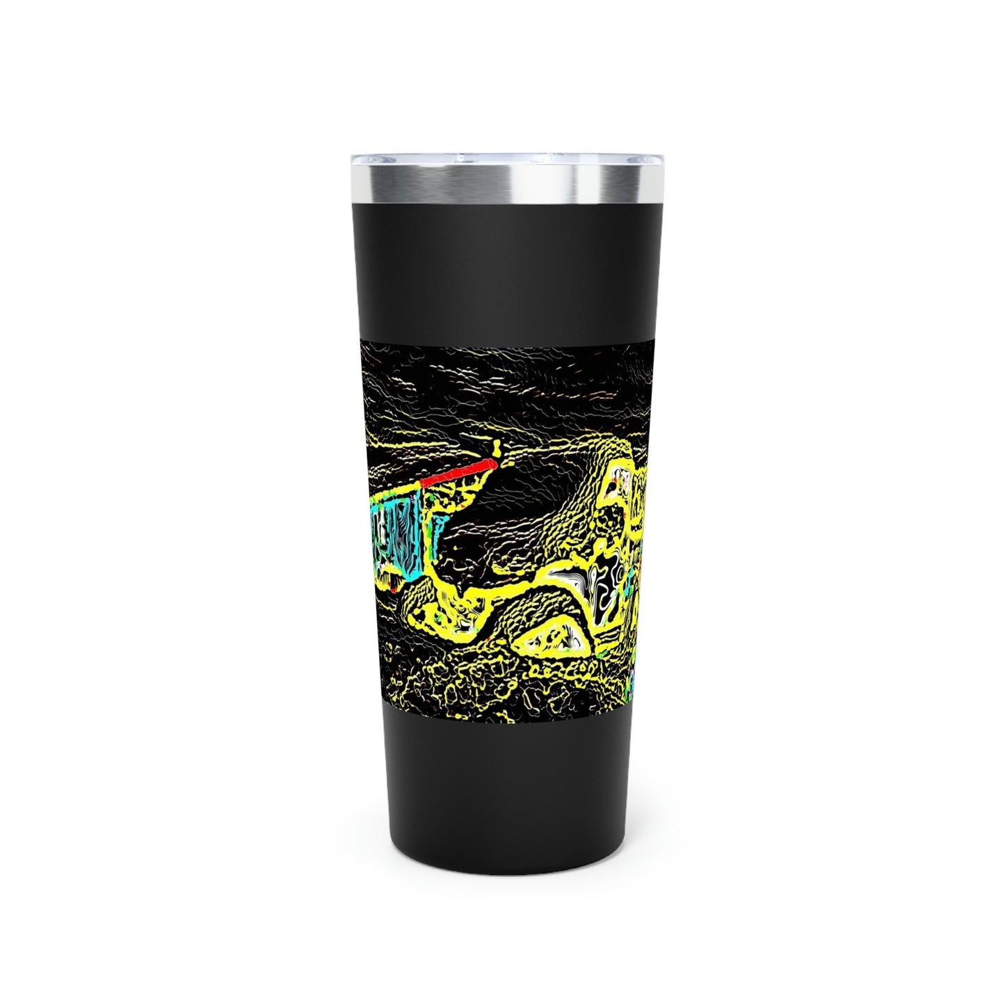 Copper Vacuum Insulated Tumbler, 22oz ... "Snow Vehicle In Snow Storm At-Rest" ... Circa 12Mar23 ... Central Idaho ... 18-Hours Rendering Time: Original Works ...
