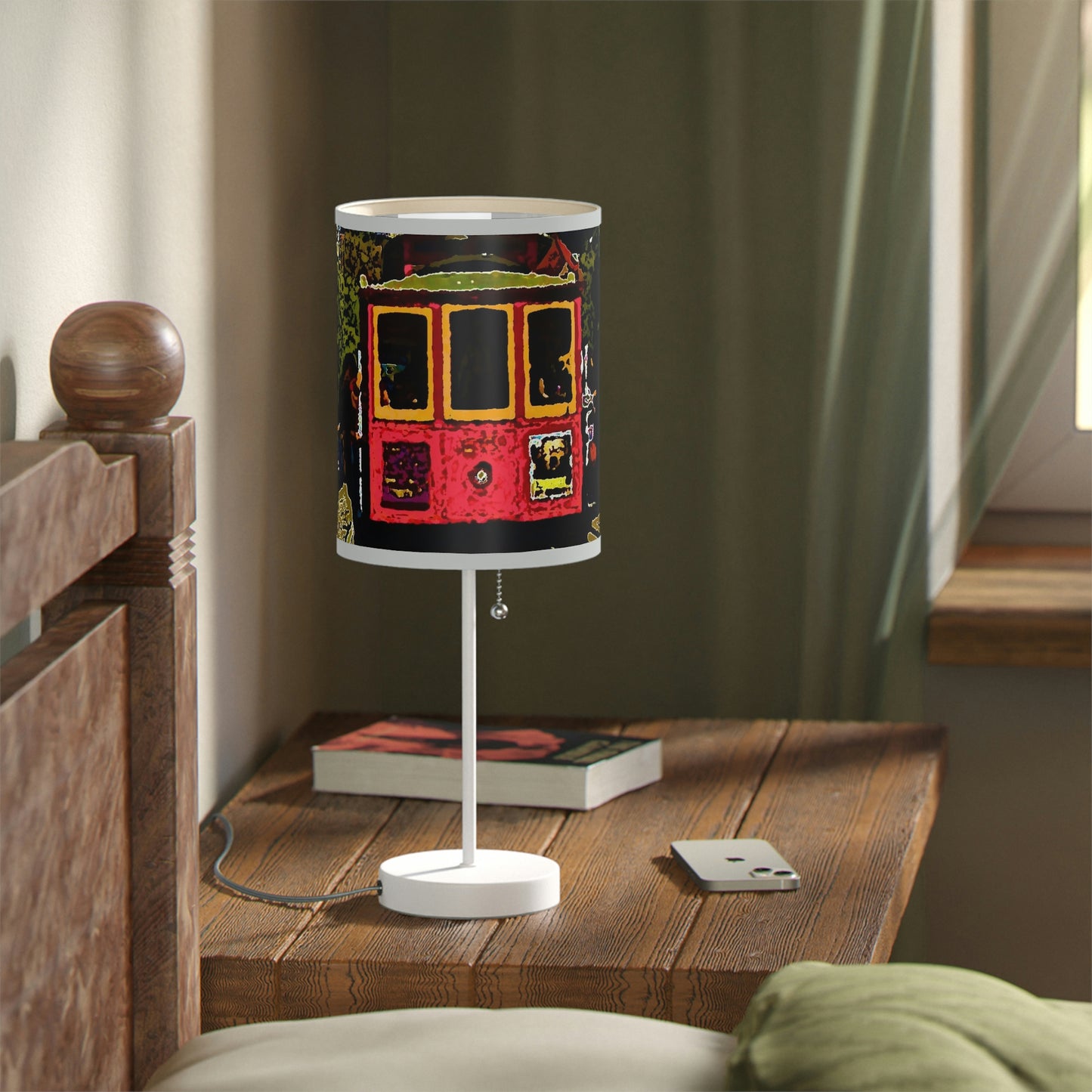 Lamp on a Stand, US|CA plug ... San Francisco ... 'A Rice-A-Roni-A-San Francisco Treat' ... "A Cable Car Classic" ... Family Archives: 1973 ... Original Works ...