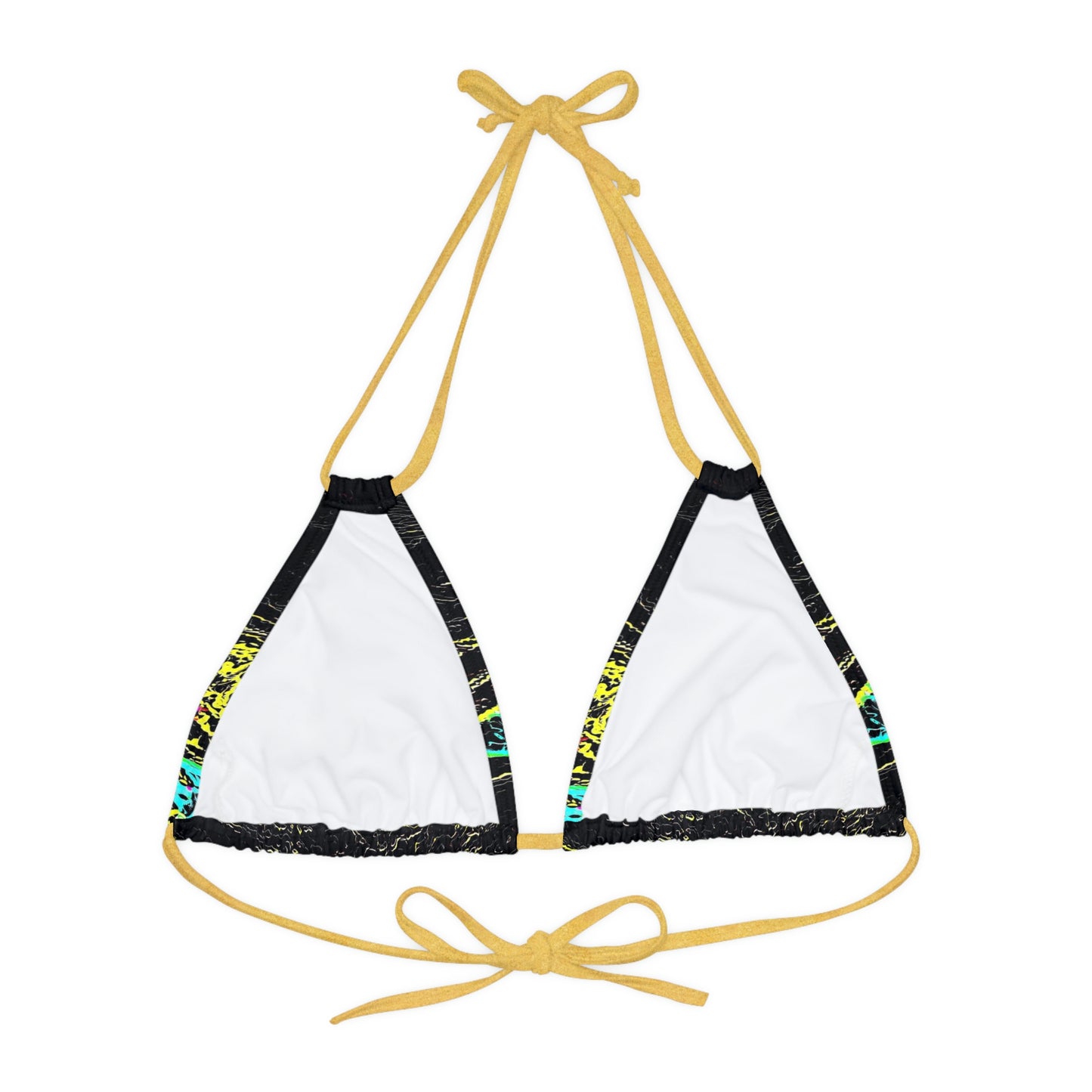 Strappy Triangle Bikini Top (AOP) ... "Snow Vehicle In Snow Storm At-Rest" ... Circa 12Mar23 ... Central Idaho ... 18-Hours Rendering Time: Original Works ...