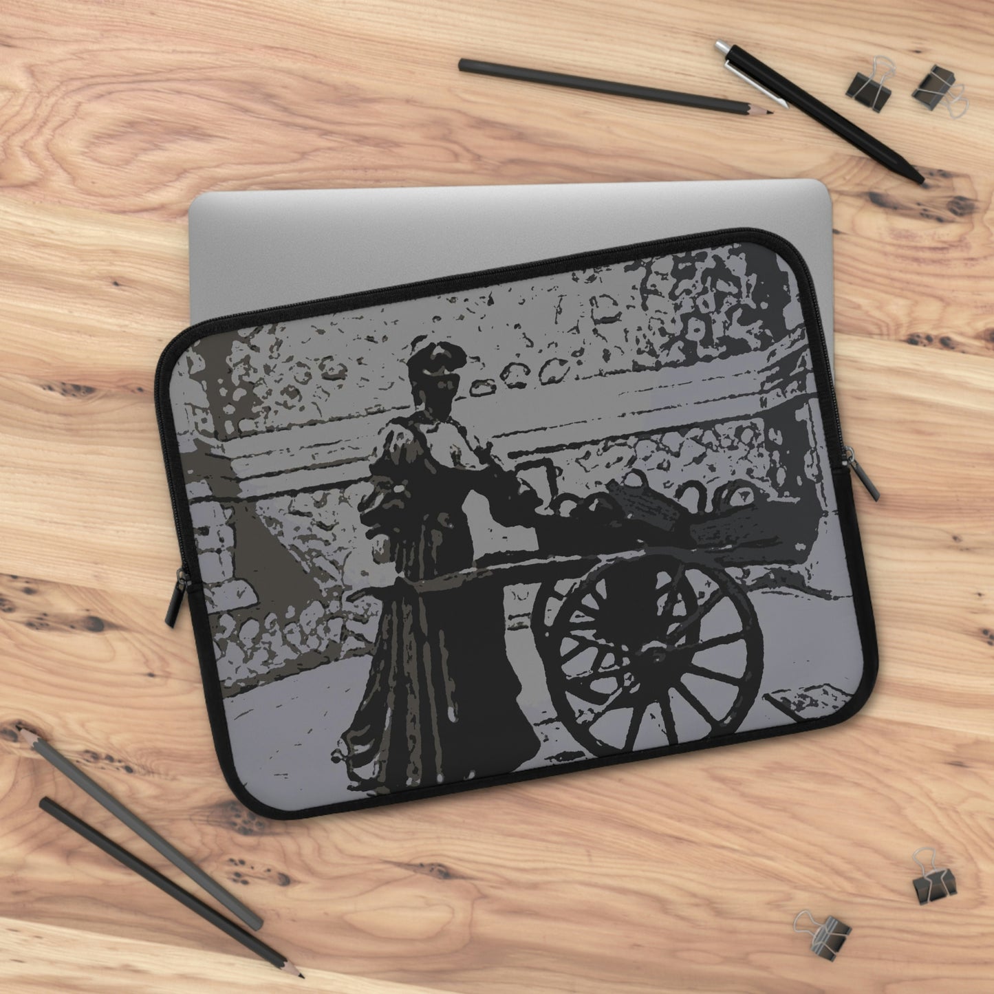 Laptop Sleeve ... Dublin's "Molly Malone Along Grafton Street" ... Cryin' Cockels & Muscles Alive-Alive-Oh ... Circa 2003 ... Original Works ...