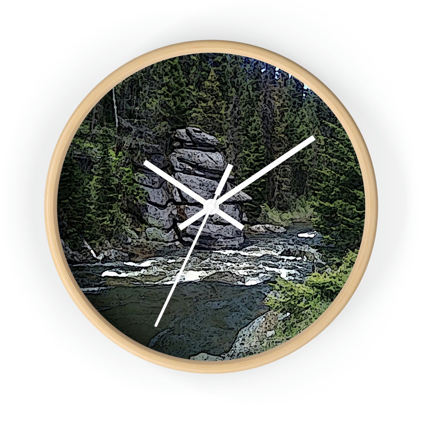 Wall clock ...  "I Am Innocent" ... Tricky-Dick Immortalized ... Nixon Rock: Along The River ... Central Idaho, Summer 2020 ... Original Works ...