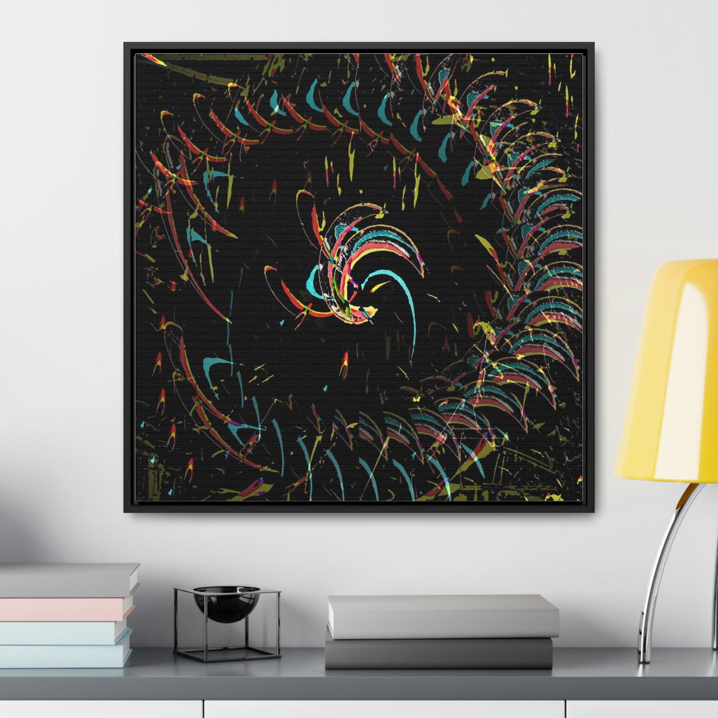 Gallery Canvas Wraps, Square Frame ... "Waning Moon" ... Central Idaho ... October 2022 ... Rendering Time: 22 Hours ... Original Works ...