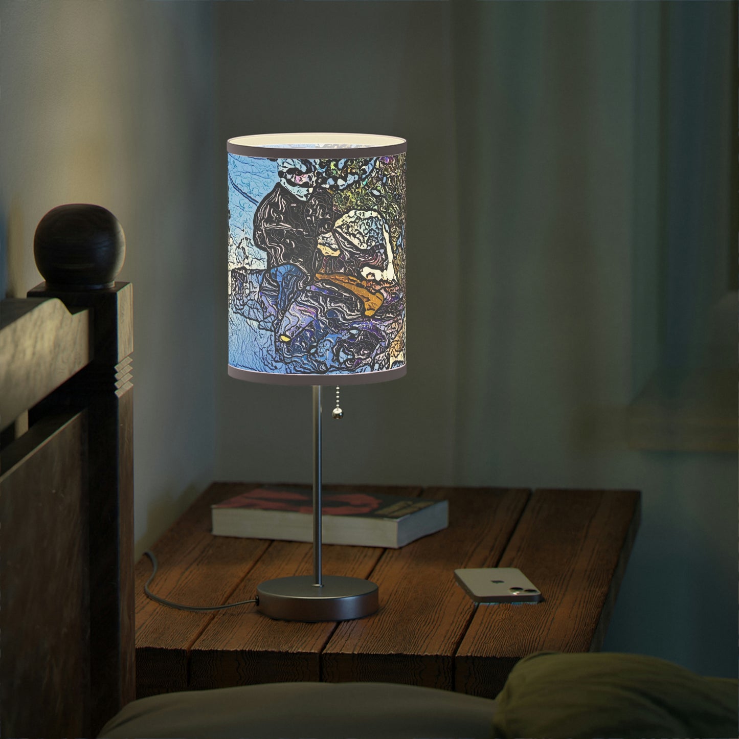 Lamp on a Stand, US|CA plug ... Blasting Through-The-Powder ... 'Central Idaho Mounains ... ' 2Dec22 ...