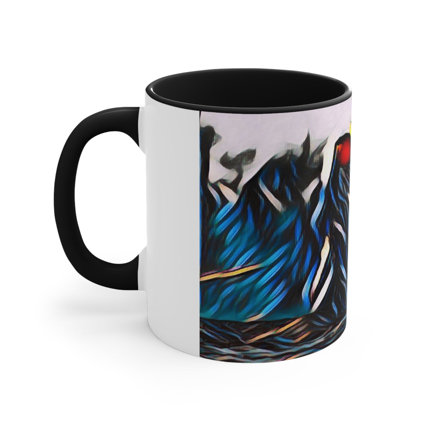 Accent Coffee Mug, 11oz ... "Ken's Favourite Humpback Breach" ... Circa: 21st Century ... Maui, HI ... Original Works ...