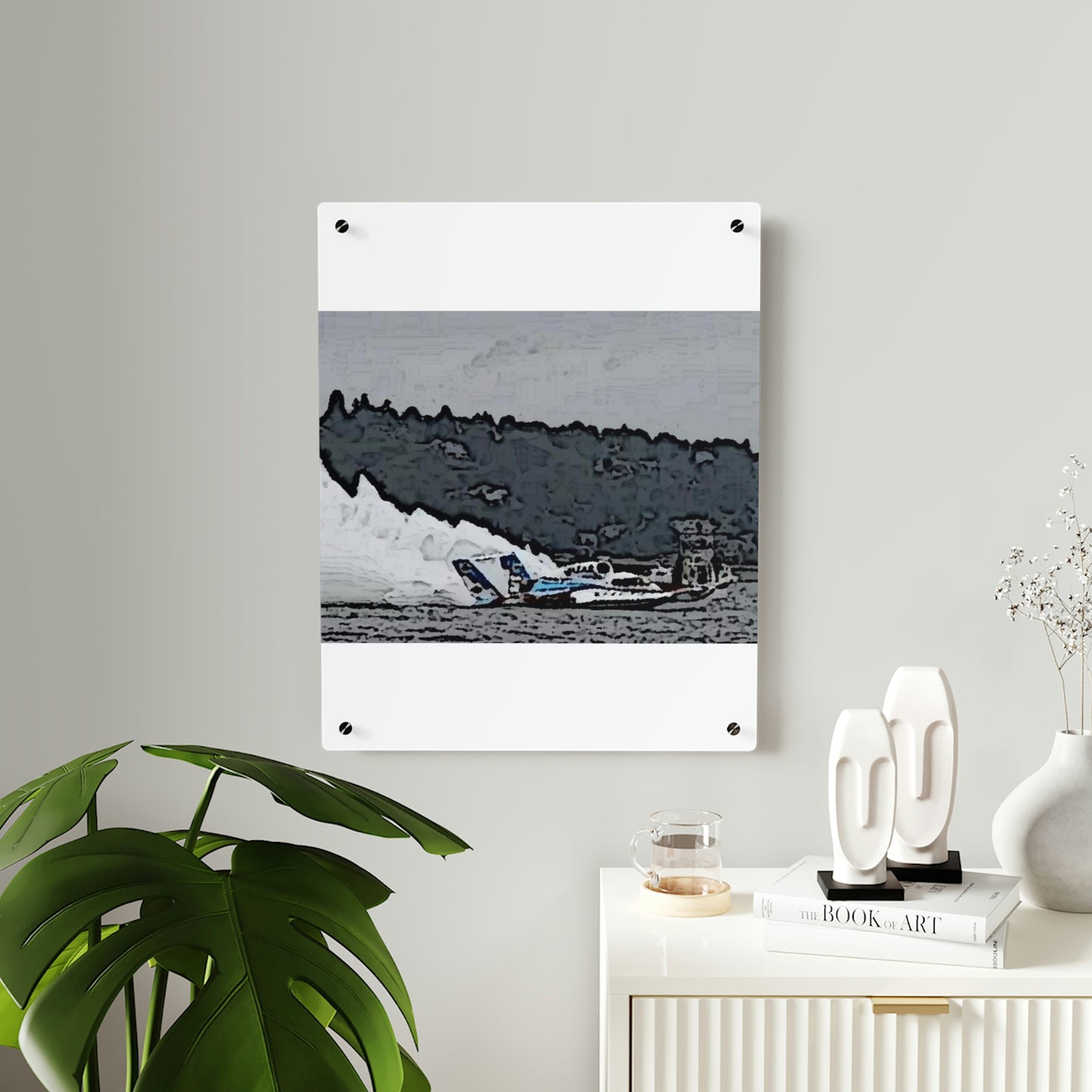 Acrylic Wall Art Panels ... Seattle Columbia Cup On Lake Washington ... "Dave Wilcox Heads For The Win" ... Associate Gift-Photo ... Original Works ...