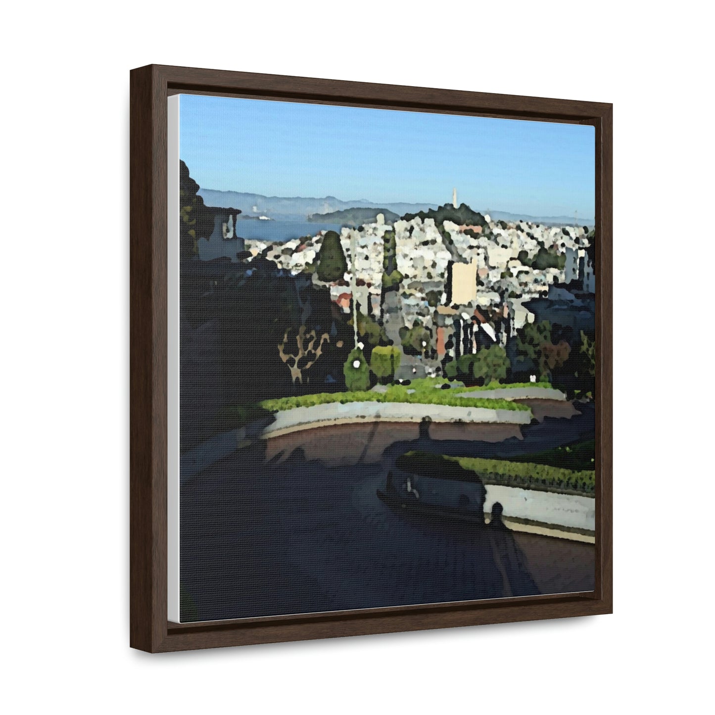 Gallery Canvas Wraps, Square Frame ...  "Lombard Street San Francisco, CA, USA" ... Family Archives 1970's ... Original Works ...