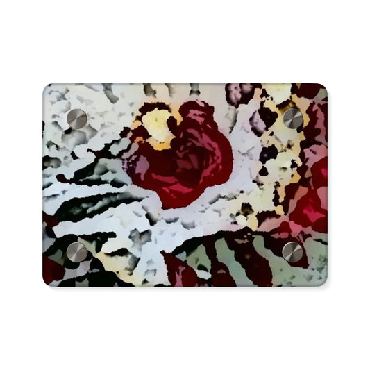 Acrylic Wall Art Panels ... "A Friendly Flower" ... Pointsettia 'Pointing' ... Original Works ... (Supplied Photograph) ...