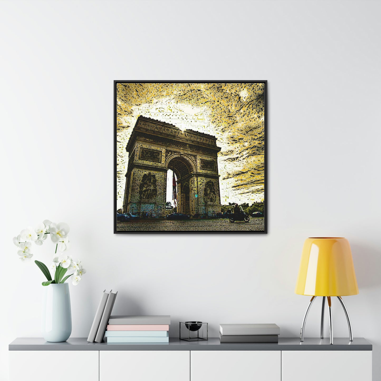 Gallery Canvas Wraps, Square Frame ...  L'Arc de Triomphe ... 'Barbara Joan Bonnell-Holt Photo' ... Circa 1972 ... Oringinal Works ...