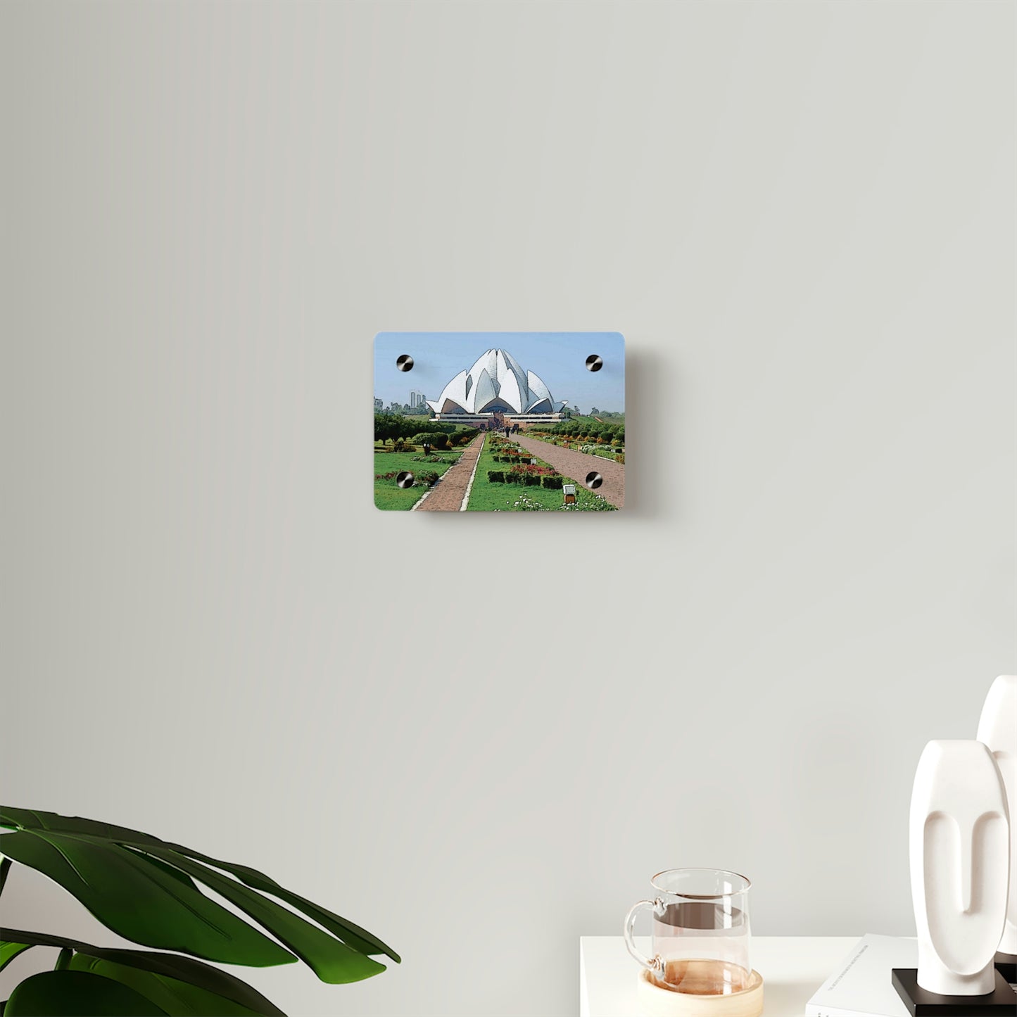 Acrylic Wall Art Panels ... 'Bahai'i House-Of-Worship' ... "Lotus Temple: Delhi, India, 2008" ... Original Works ...