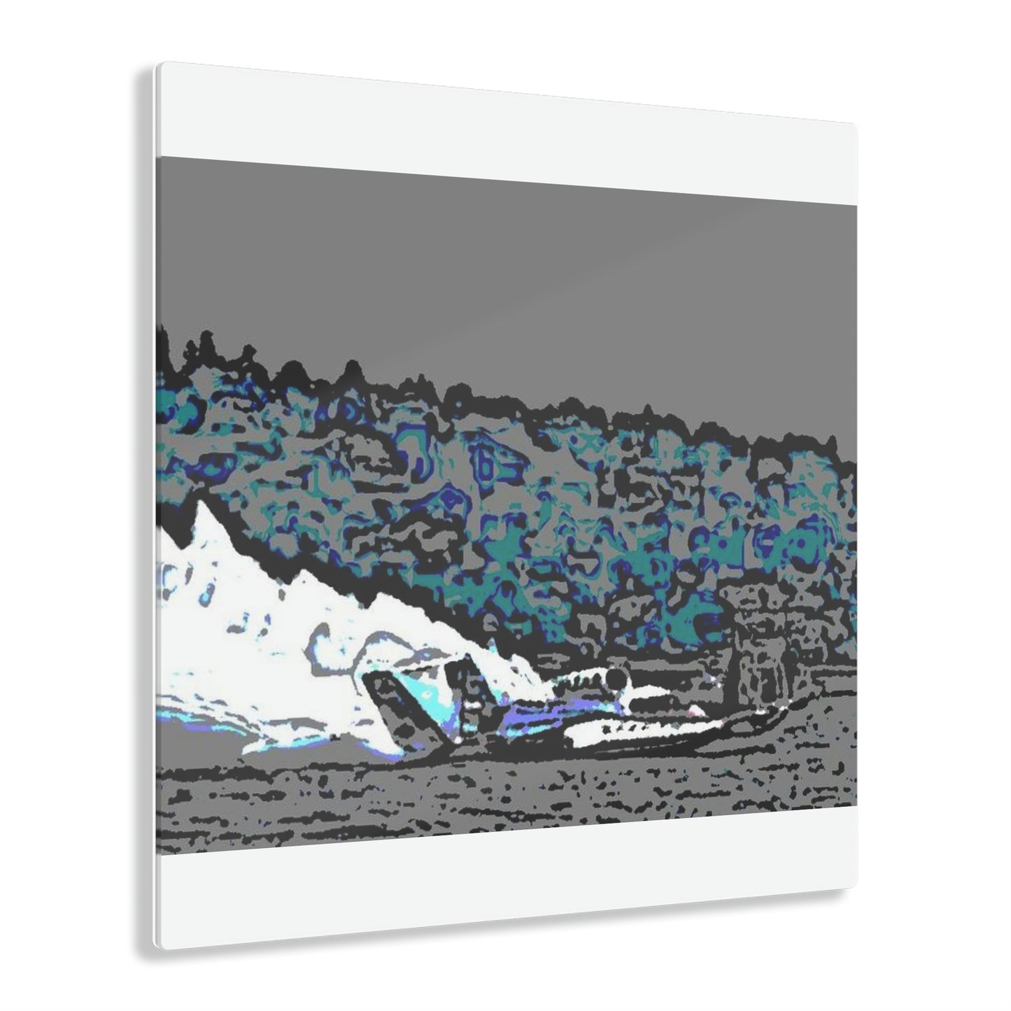 Acrylic Prints ... Seattle Columbia Cup On Lake Washington ... "Dave Wilcox Heads For The Win" ... Associate Gift-Photo ... Original Works ...