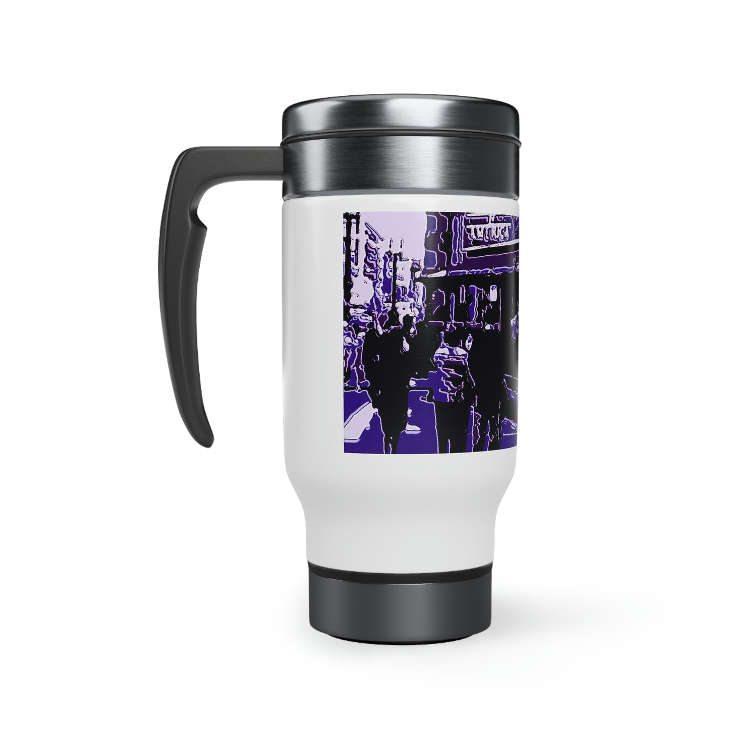 Stainless Steel Travel Mug with Handle, 14oz ... San Francisco ... 'Rice-A-Roni-A-San Francisco Treat' ... "A Cable Car Classic" ... Family Archives: 1973 ... Original Works ...