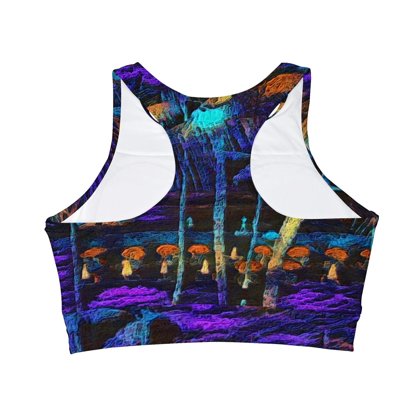 High Neck Crop Bikini Top (AOP) ... "The Royal Hawai'ian: Waikiki Beach_Beach" ... Honolulu, HI ... Ocotber 2014 (Halloween) ... Original Works ...