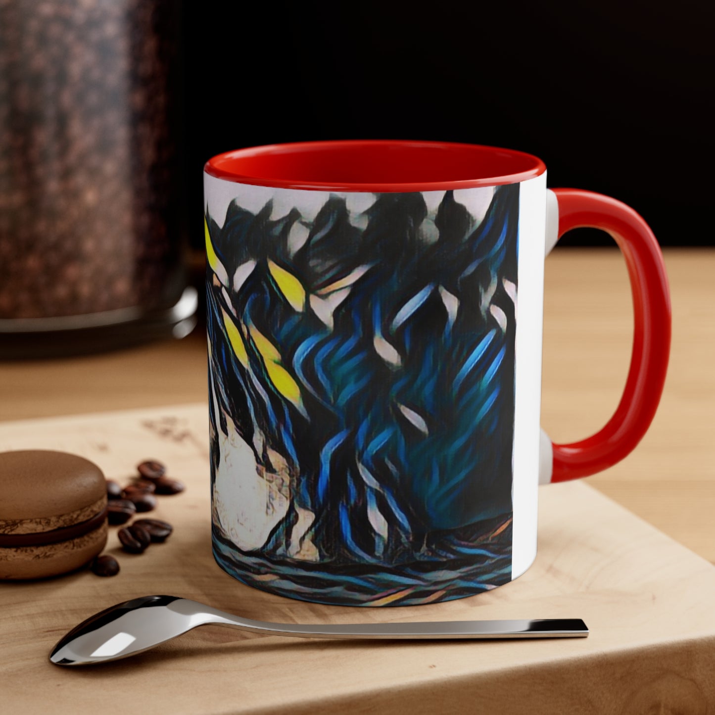Accent Coffee Mug, 11oz ... "Ken's Favourite Humpback Breach" ... Circa: 21st Century ... Maui, HI ... Original Works ...